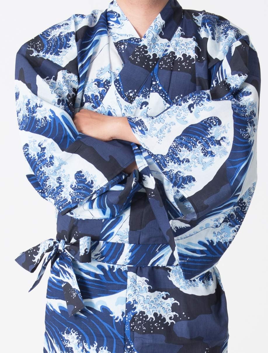 Dita Tokyoin Traditional Made In Japan Cotton Yukata Robe (Japanese Pajama Kimono) Easy Wearing set2 - Image 3