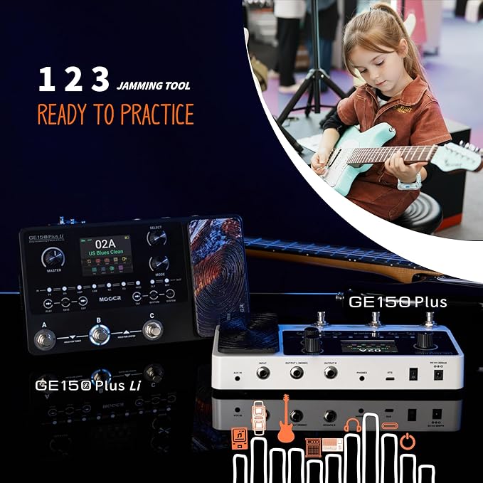 Pedal De Efectos MOOER GE150 Plus Multiefecto Procesador miniatura 3