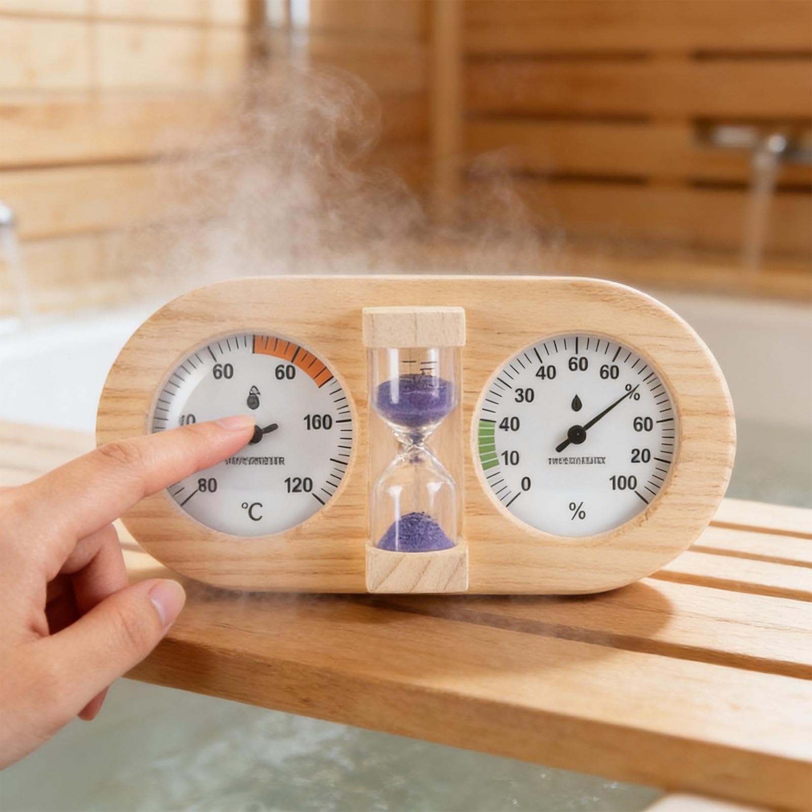 Miernik Temperatury do Sauny Miernik Wilgotności z Funkcją Odliczania 15