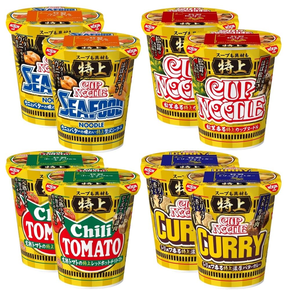 Amazon | 【特上 カップヌードル 第2弾】 4種×2個セット カップ 