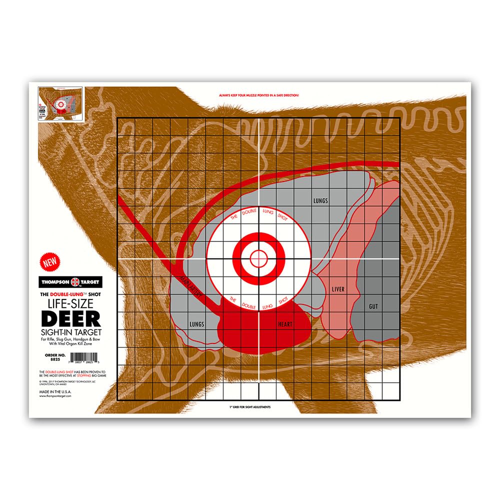 amazon-com-thompson-target-life-size-deer-vital-organ-sight-in-double-lung-shot-19x25-inch-paper-large-game-hunting-shooting-targets-5-pack-sports-outdoors
