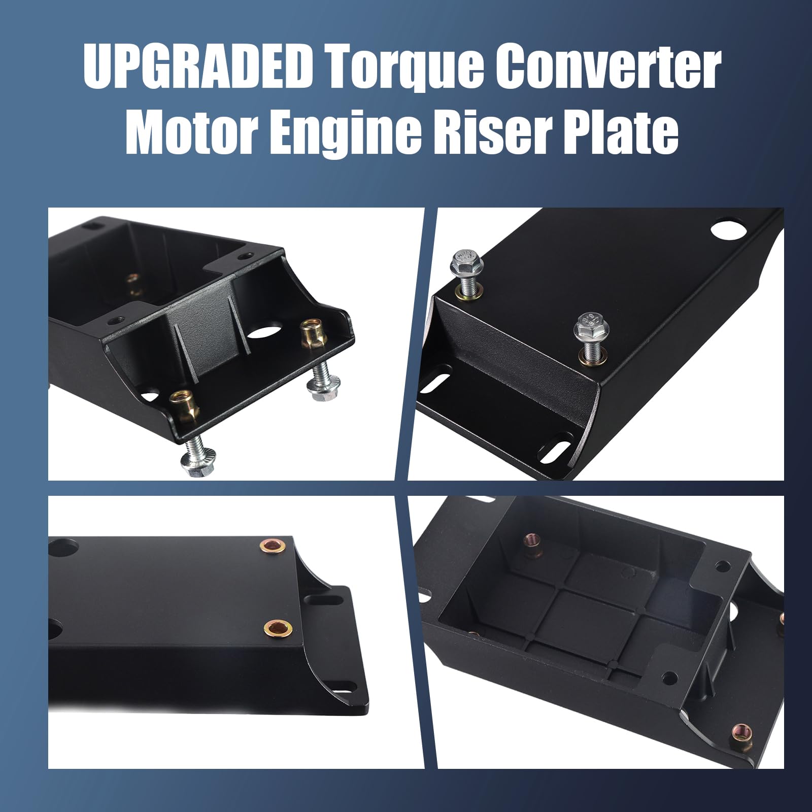 Snapklik.com : Aluminum Torque Converter Motor Riser Plate Mount For ...