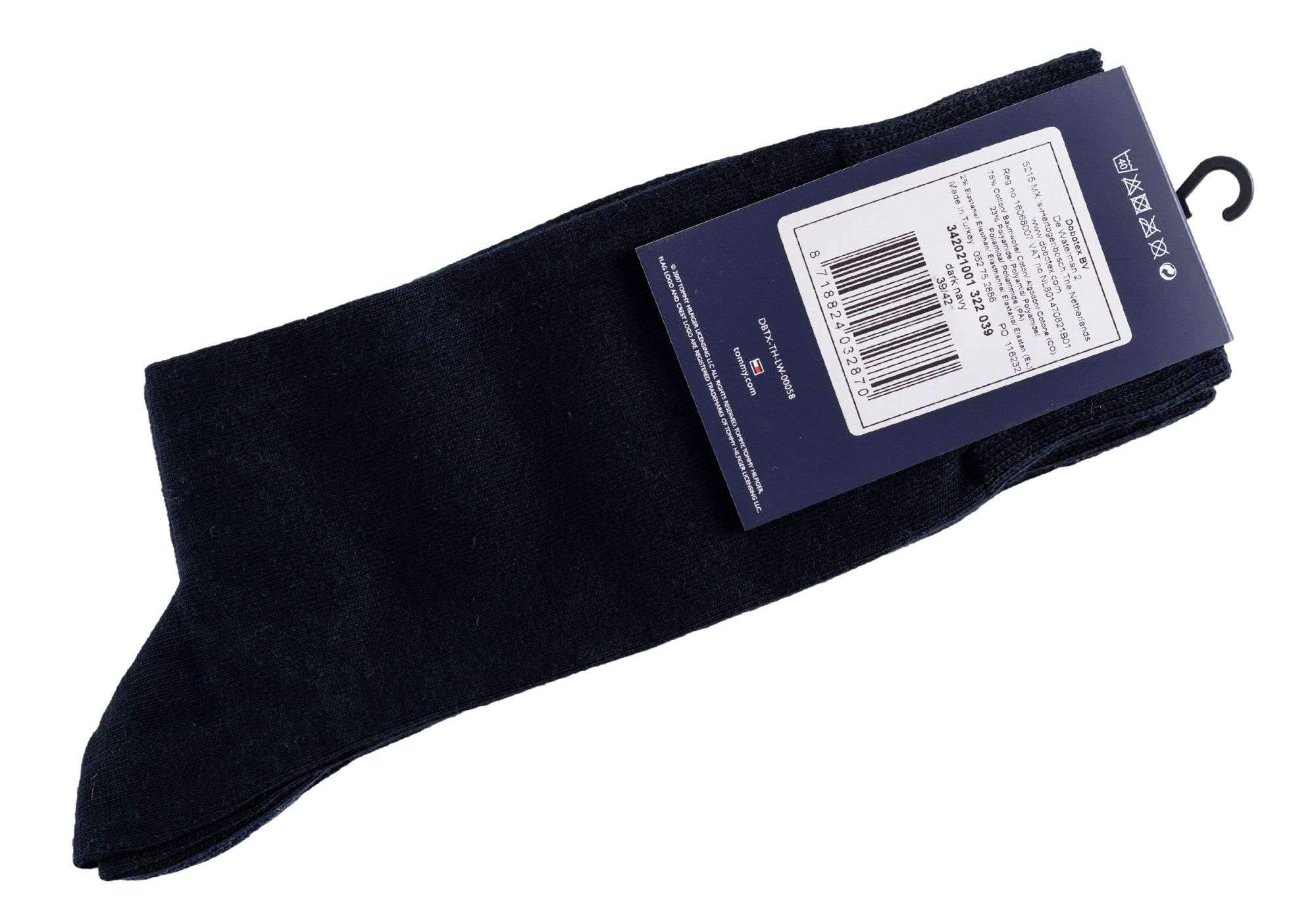 Tommy Hilfiger Homme Classic Chaussettes, Bleu Marine, 43-46 EU