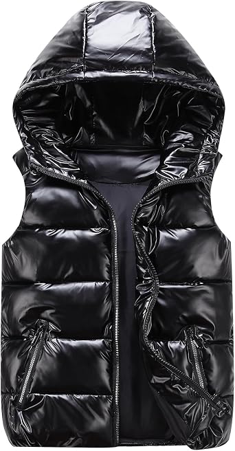 Happy Cherry Kids Down Jacket Hooded Vest Winter Jacket for Boys Hoodies Padded Jackets Girls Outwear Coat 3-14 Years