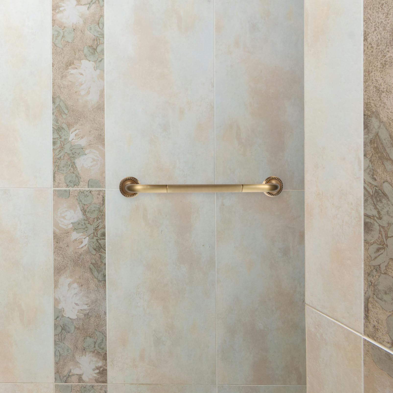 Maniglione Doccia per Anziani in Rame Oro Design Ergonomico Antiscivolo e Struttura Semplice per Bagni e Ambienti Necessità di Sicurezza