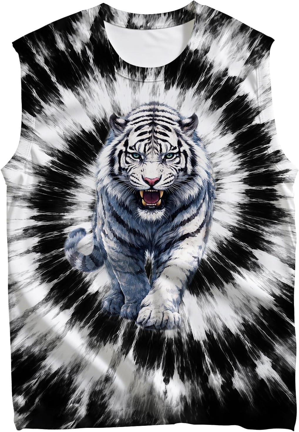 Kids Tie Dye Tank Tops Childrens Sleeveless T-Shirts Hippies Tees for 5-14 Years Boys Girls