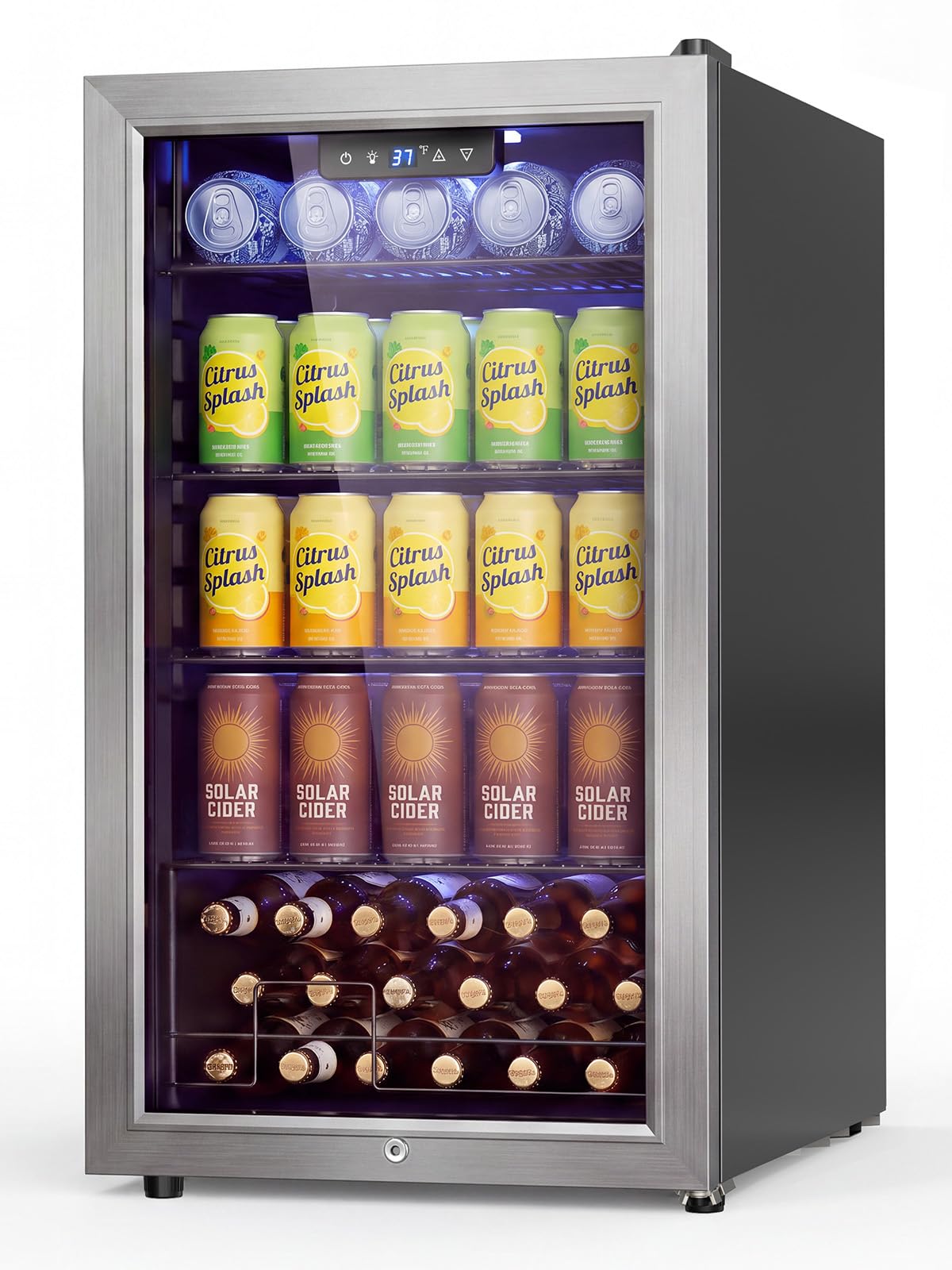 Velivi Beverage Refrigerator with Glass Door