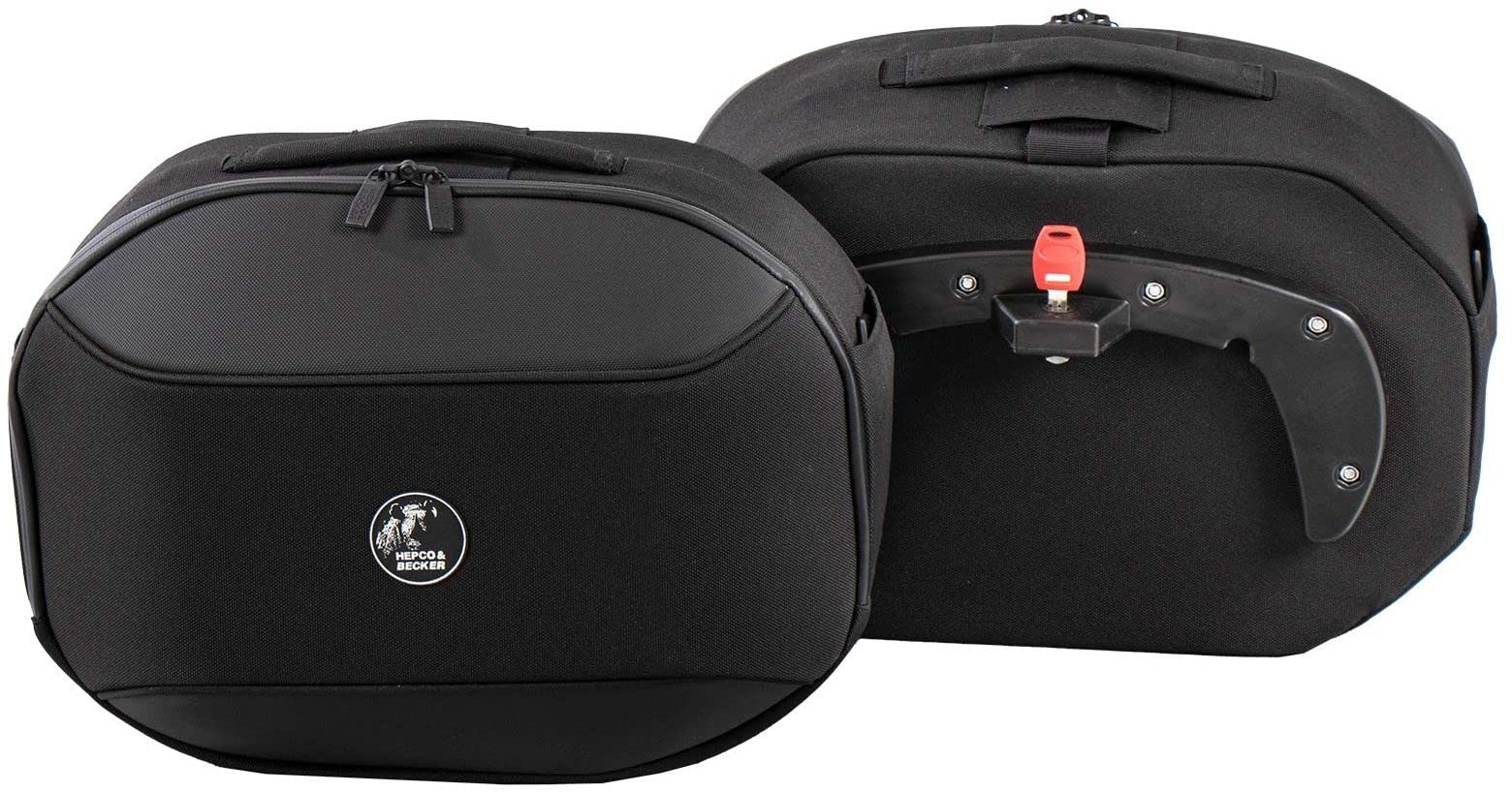 Hepco & Becker Hepco&Becker - Set di valigie laterali modello Street 2020 per portabagagli C-Bow con tasche morbide