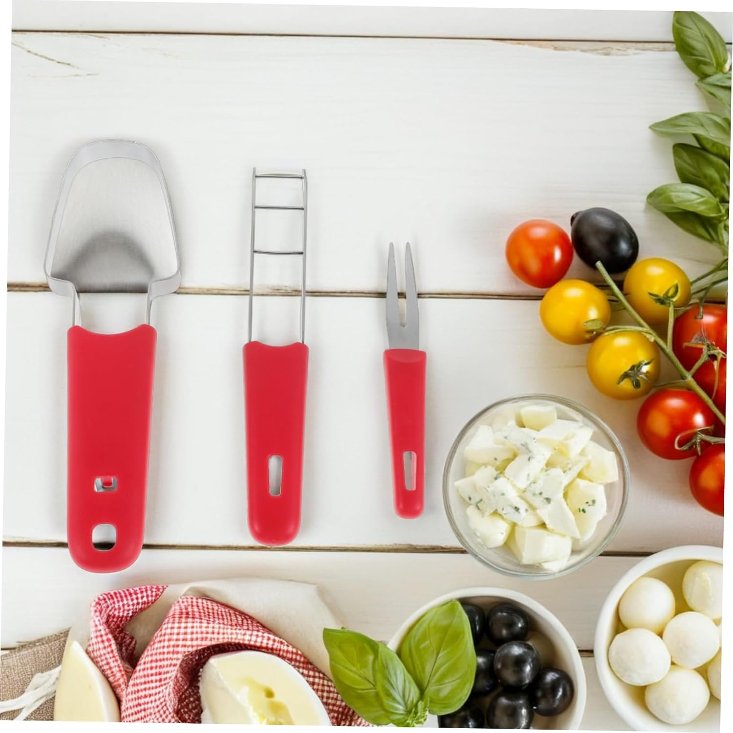 Cabilock Stainless Steel Watermelon Slicer for Uniform Fruit Cutting