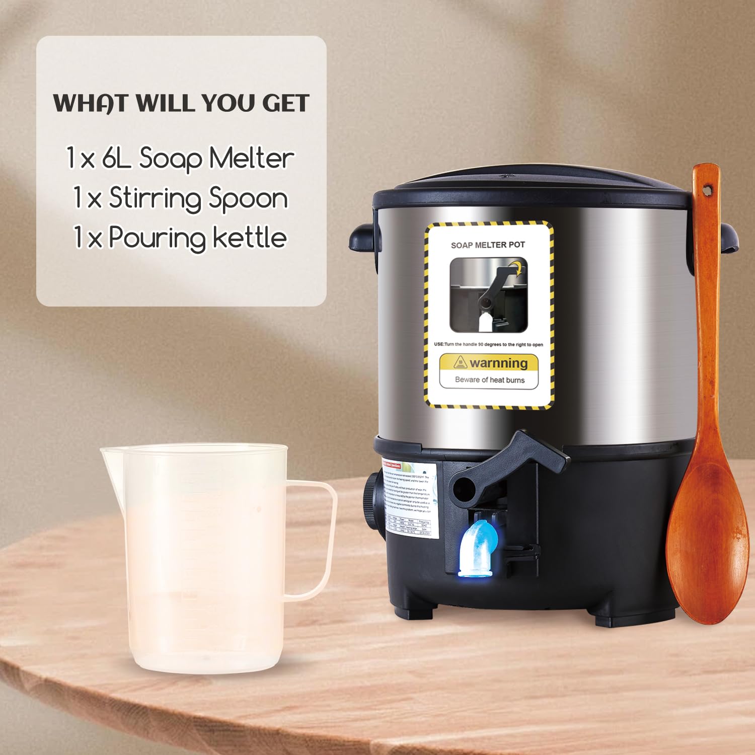 Wax Melter For Candle Making 5L Electric Melting Pot Machine Temp Control 110V E