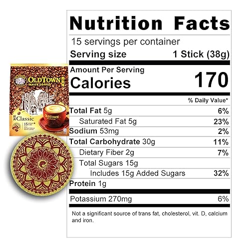 Miniatura 7 de (3 Pack - Classic) OLD TOWN (3 in 1) Classic White Coffee Asian Instant Coffee OLDTOWNZ Eco Friendly Cork Coaster Package, oldtown White Coffee 45