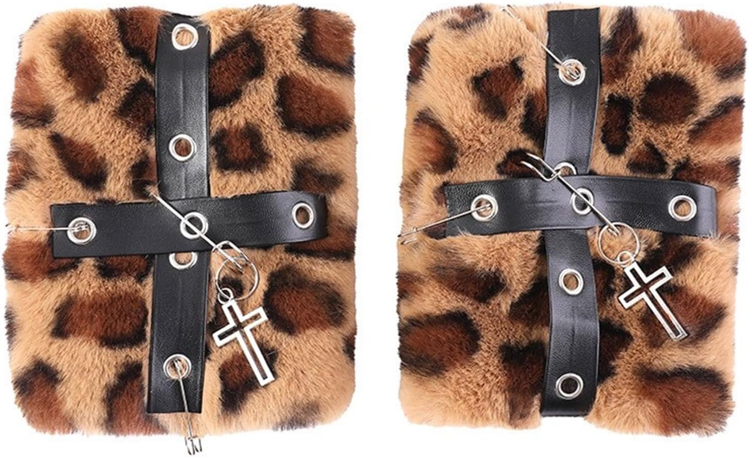 Girls Gloves Wrist Warmer for Halloween Fingerless Sleeve Winter for Teens Furry