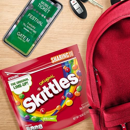 Miniatura 6 de Skittles Bolsa original de tamaño compartido de caramelo 156 onzas