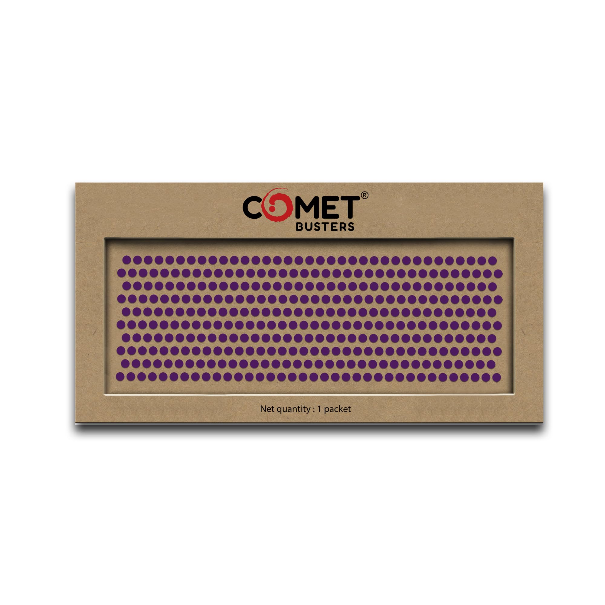 Comet Busters Beautiful Handcrafted Round Purple Velvet Bindis (3 mm) (BIN2061)-picture-25