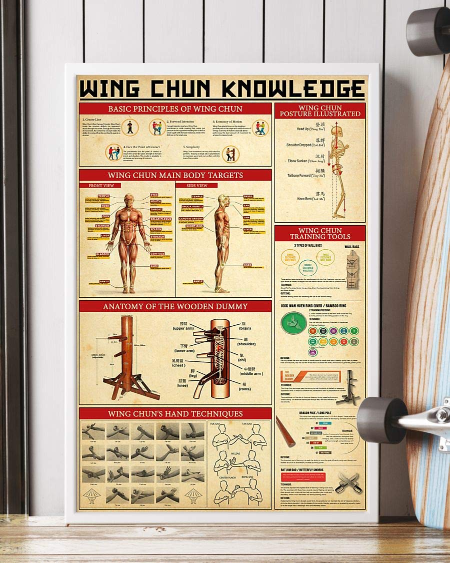 Buy HolyShirts Wing Chun Knowledge Basic Principles of Wing Chun Wing