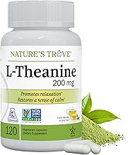 Natures Trove L-Theanine 200mg 120 Vegetarian Capsules