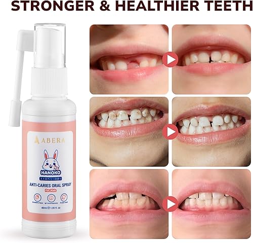 Miniatura 7 de Abera Spray oral anticaries para niños, ayudante de pasta de dientes para reparación de caries y aliento fresco, uso para recién nacidos a