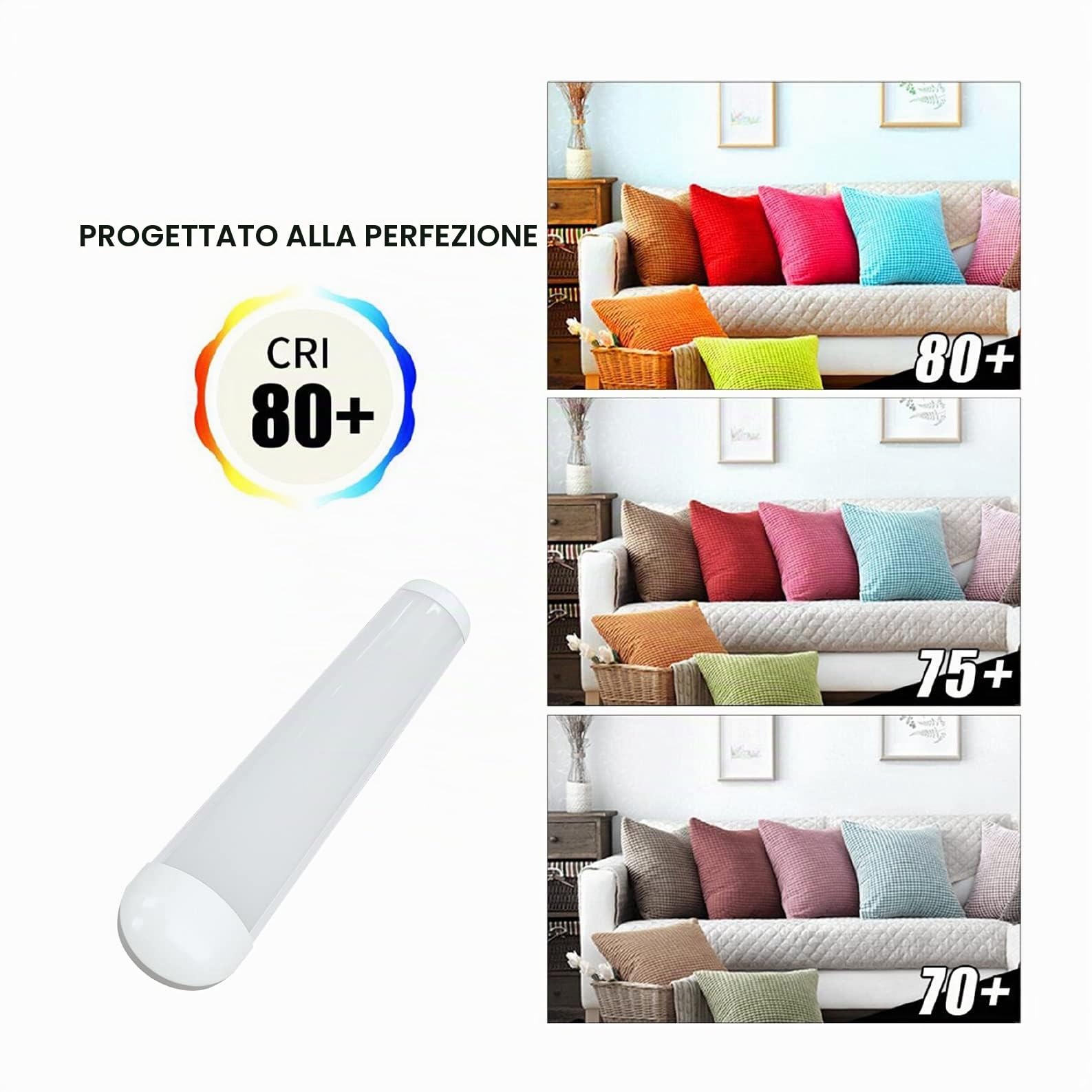 LED ATOMANT Plafoniera LED Lineare 120cm 72W Bianco Freddo 7200lm | 6500K