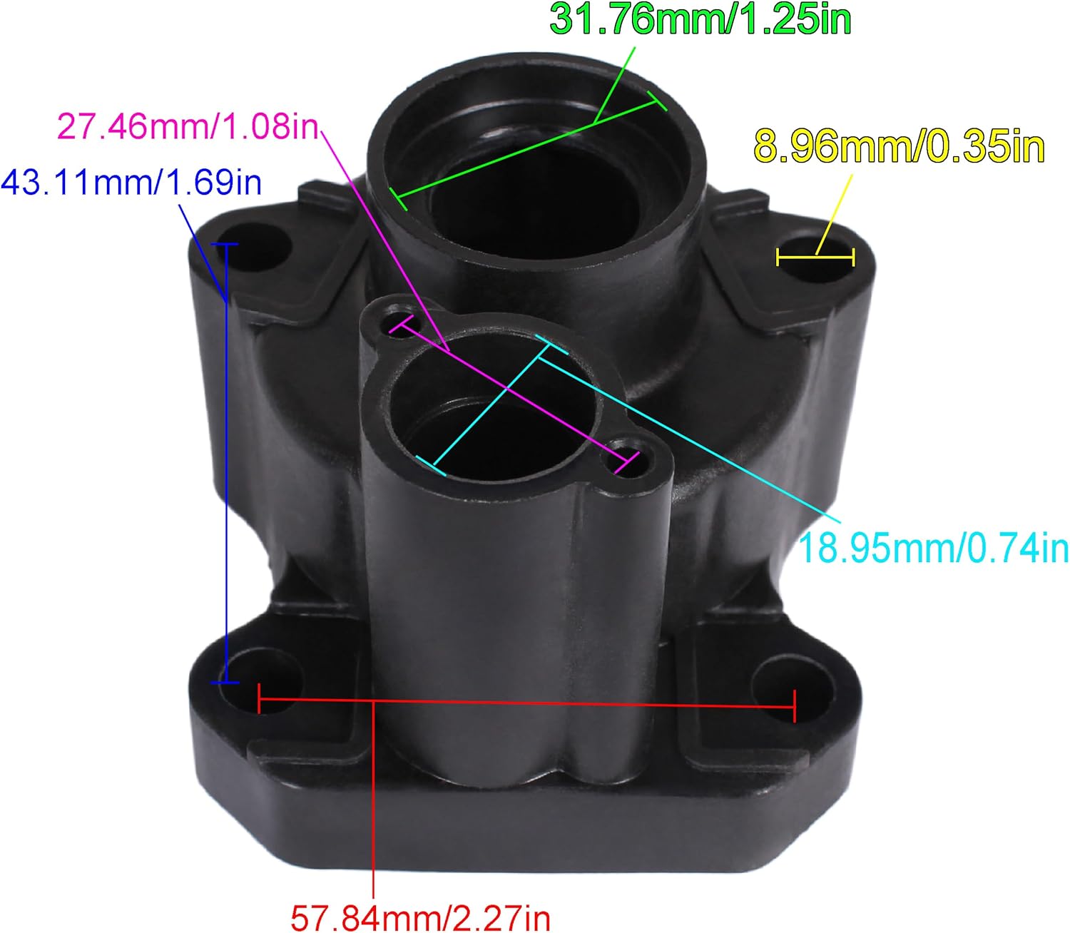 SouthMarine Outboard Engine 67F-44311-00 67F-44311-01 67F-44311-10 67F-44311-11 Water Pump Housing for Yamaha 75HP 80HP 90HP 100HP Boat Motor