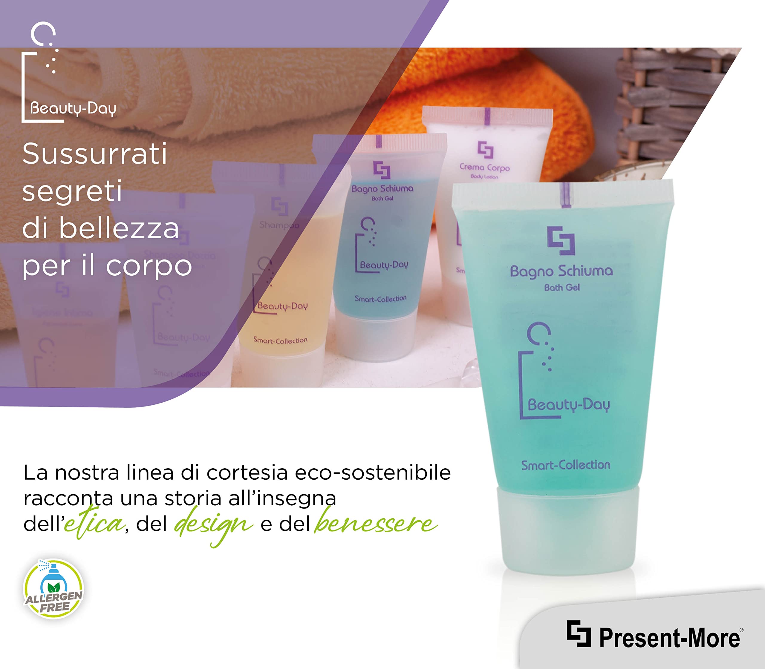 Shampoo Doccia Beauty Oil 100ml - 30 Pezzi Per Hotel E B&B | Fragranza Tahitian Senza Allergeni - Foto 12