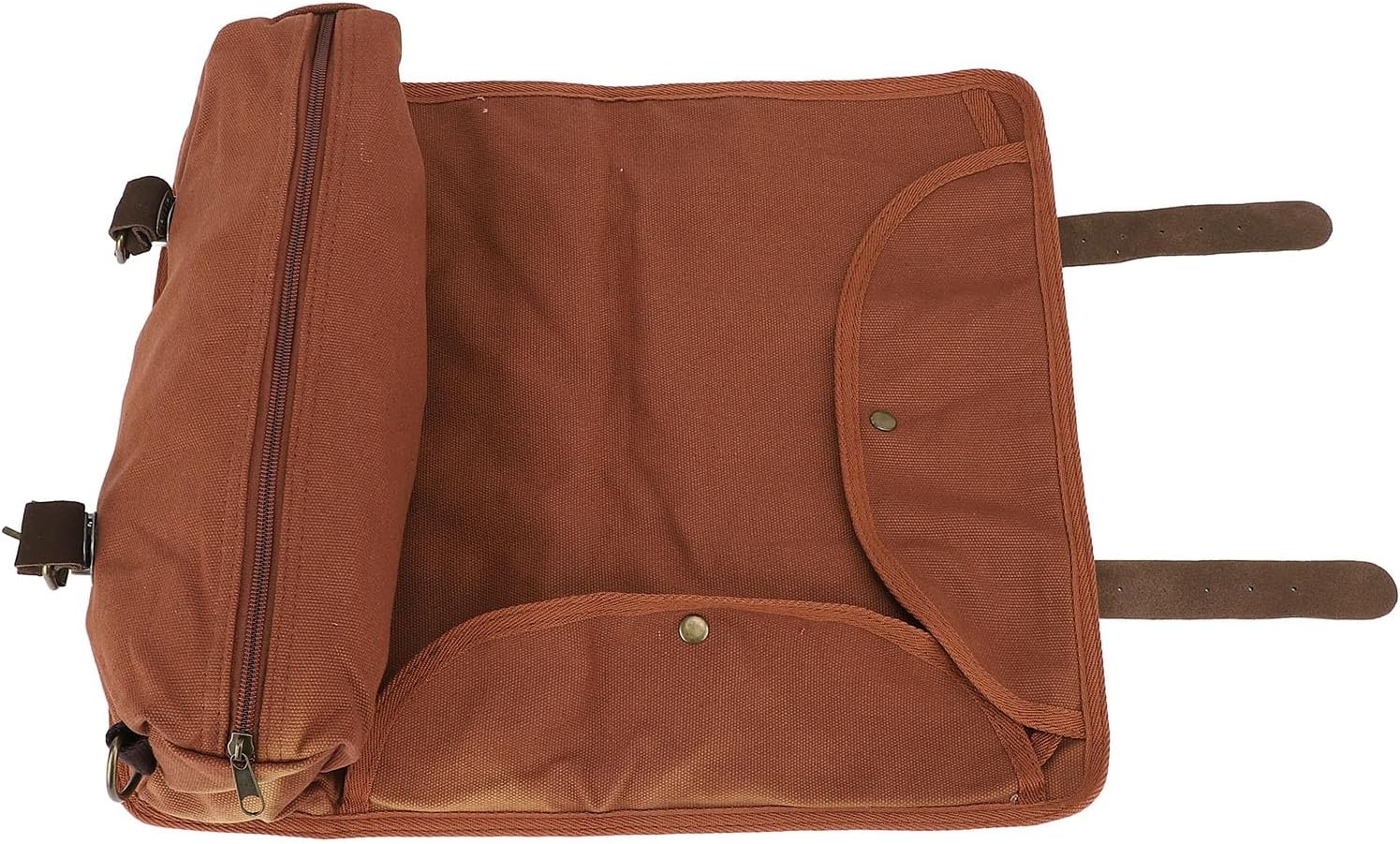 Bartender Tool Bag Leather Roll Bag with Shoulder Strap Portable Barware Set for Storage, Travelling, Camping, Picnic Parties, Cocktail Making