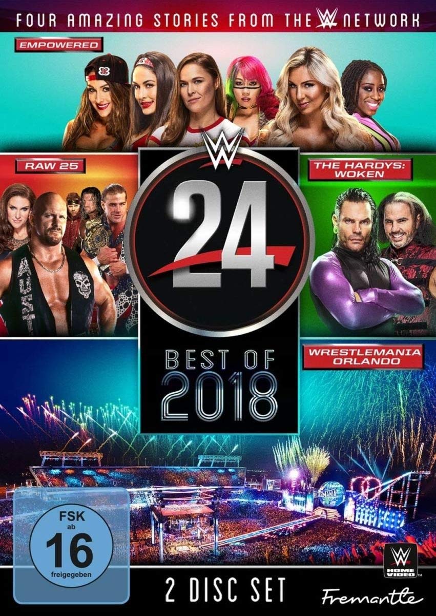 WWE 24 The Best of 2018 DVD documental de lucha libre americana y combates
