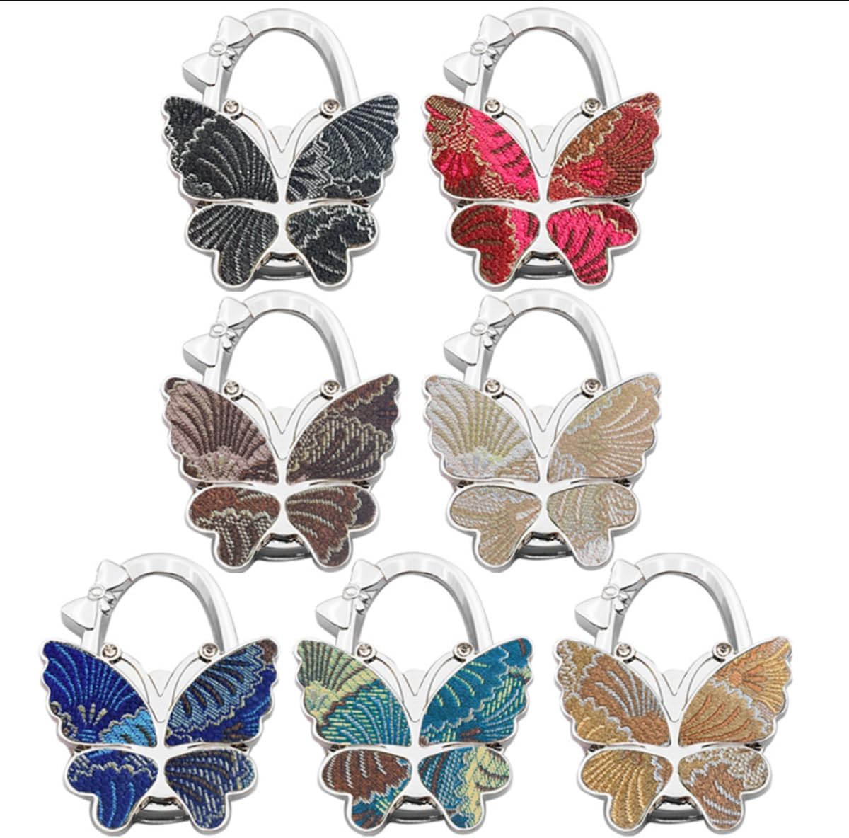 Butterfly Design Purse Hook for Table (Blue-C) image 5