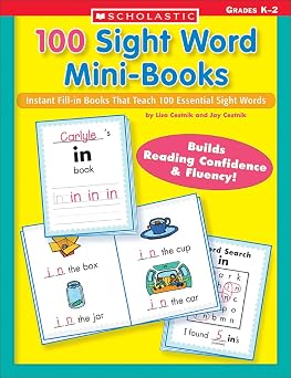 100 Sight Word Mini-Books Instant Fill-in Mini-Books That Teach 100 Essential Sight Words Teaching Resources