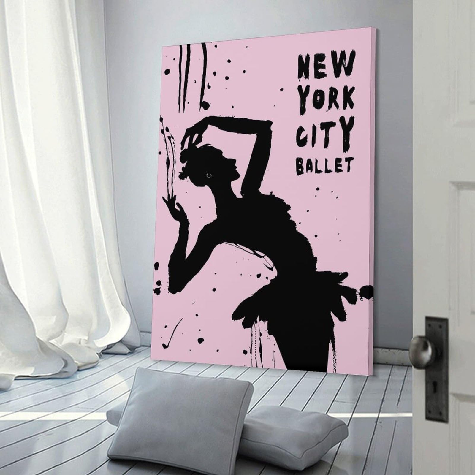 Junmoney Room Decor Wall Art New York Ballet School, 08x12inch(20x30cm), for Gallery Wall Layouts in Home Or Office, Home Wall Art for Statement Displays