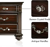 Vista 5 de 24/7 Shop at Home Syracuse - Juego de dormitorio de 6 piezas, tamaño Queen, nogal