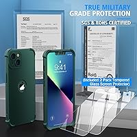 Vista 3 de ORETECH Funda para iPhone 13, con [2 protectores de pantalla] [prueba de caídas de grado militar de 15 pies] [protección de cámara] cuerpo completo