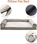Amazon Basics Dog Bed with Cooling Gel Memory Foam, Pressure-Relief Support for Dogs up to 30lbs, Non-Slip Bottom, Machine Washable Cover, Medium Sized (30" x 20"), Taupe