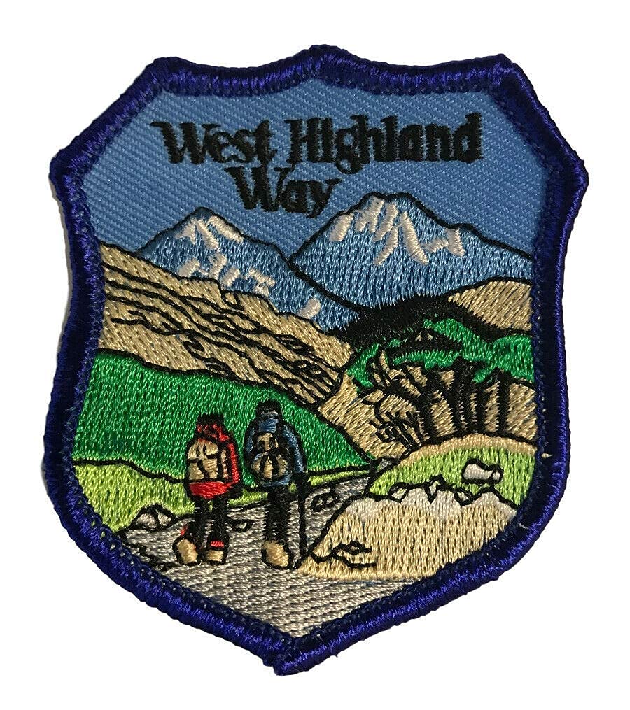emblems gifts The West Highland Way Scotland Blue Sew On Embroidered Patch (A507)