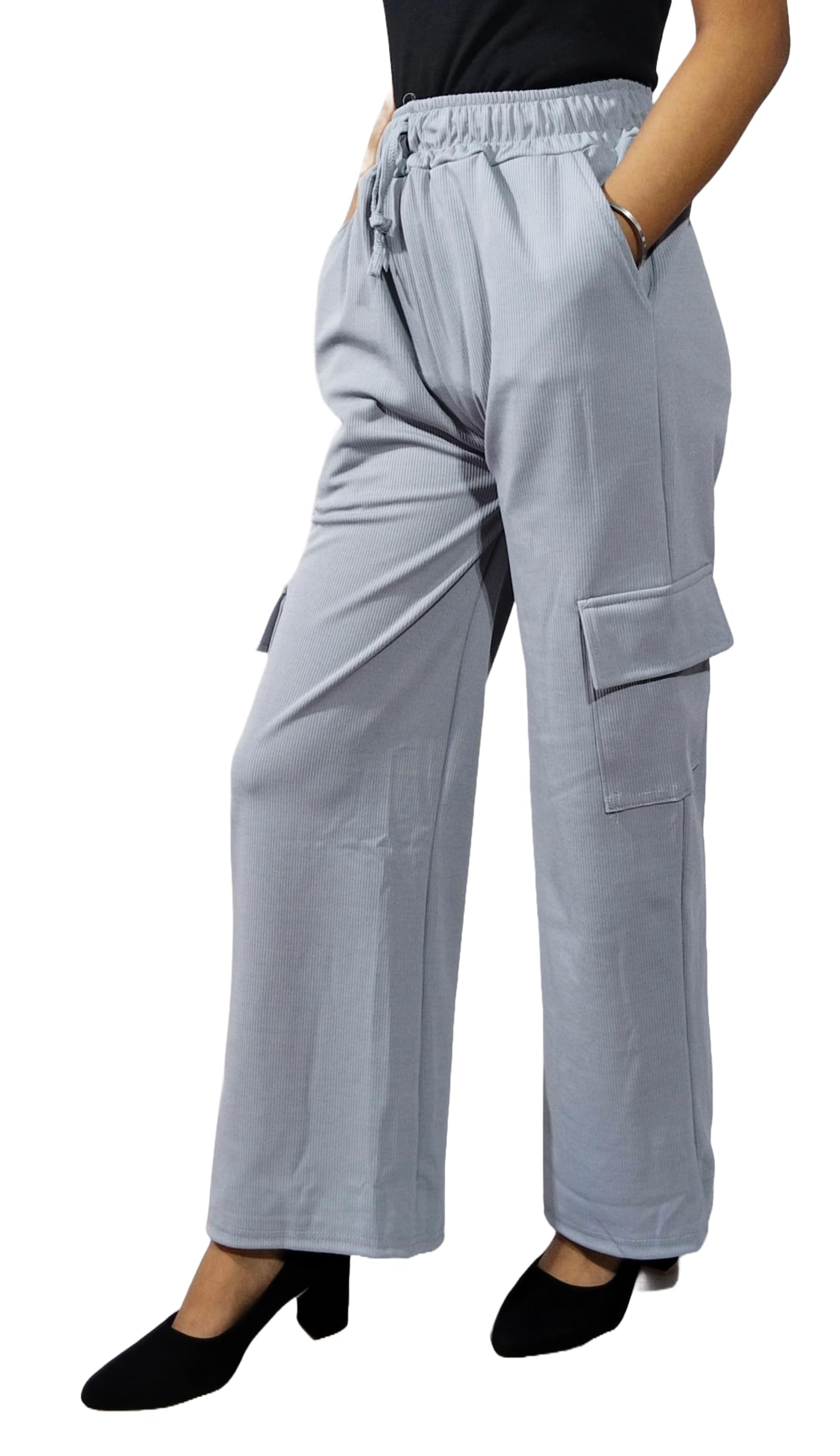 kosweem Trendy Latest Women Trouser Fancy Cargo Pant 4 Pocket-picture-29