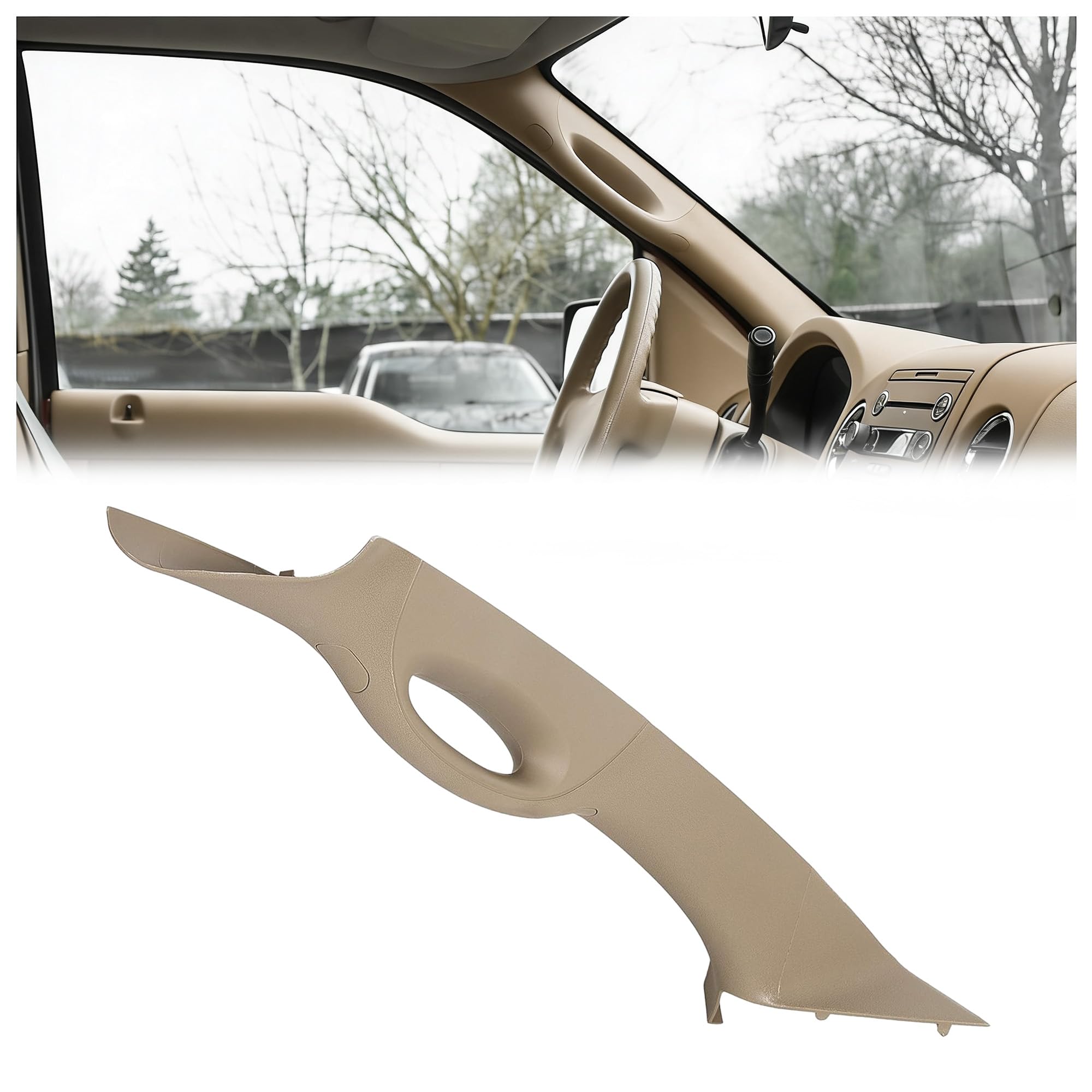 Amazon.com: HECASA A Pillar Interior Trim Handle Driver Side Left