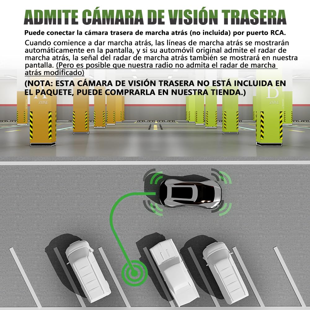 AWESAFE 2GB+64GB Radio Android 13.0 para Coche con Pantalla Bluetooth 2 DIN para VW, Autoradio 7'' con CarPlay/Android Auto para VW, Admite WiFi/GPS/RDS/USB/FM/Mandos del Volante y Cámara Trasera