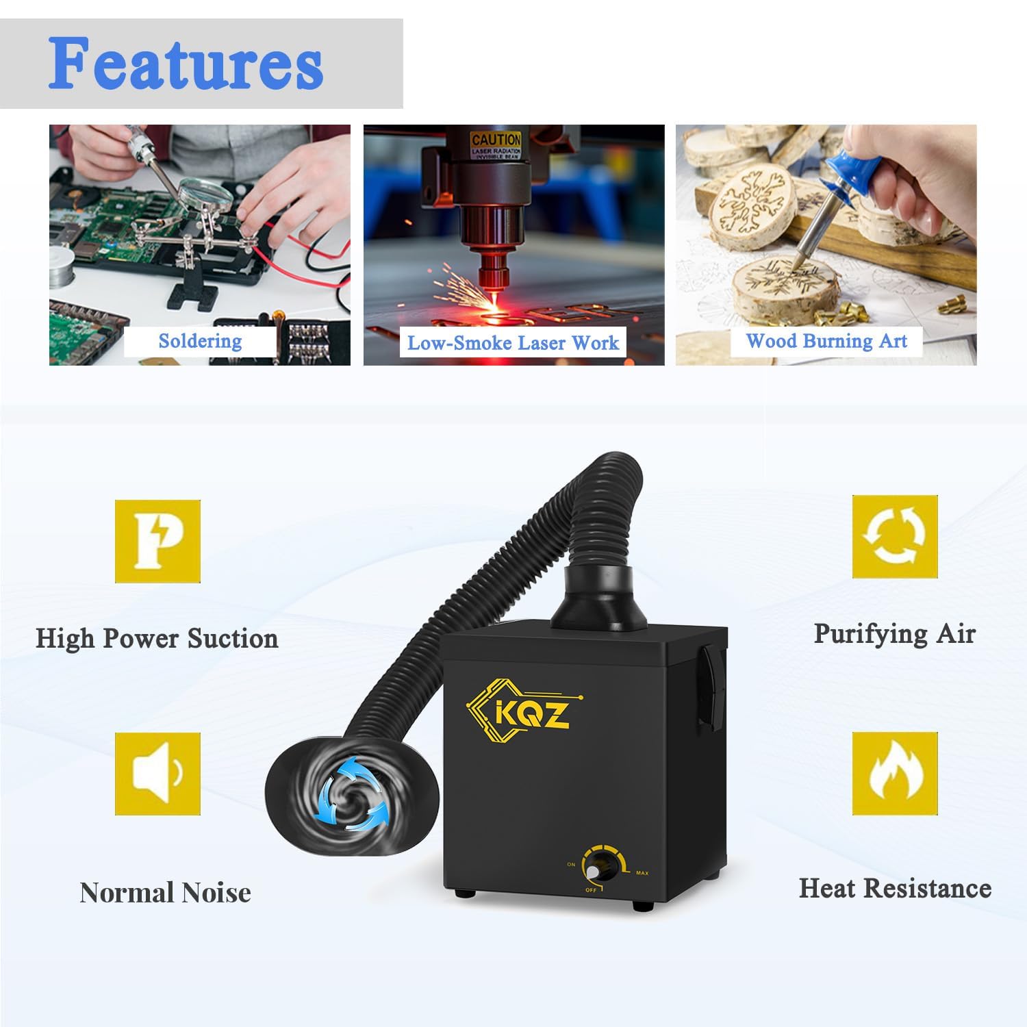 KQZ Soldering Fume Extractor - Breathe Easy! -6