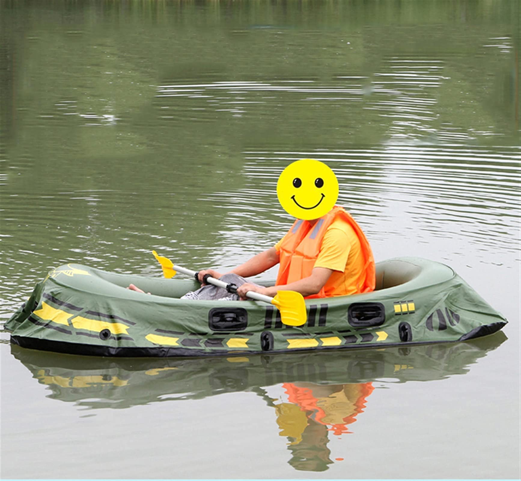 Gummiboot, dick, verschleißfest, für 3 Personen, Schlauchboot, Kajak, Doppel-Fischerboot, extra dick, Luftkissen-Ladeboot, Wassersport