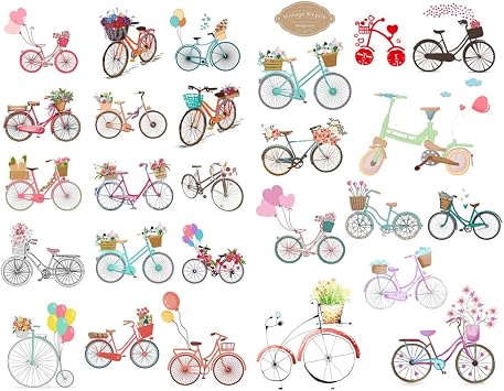 Seasonstorm Love Flower Bicycle Aesthetic Diary Travel Journal Paper Stickers Scrapbooking Stationery