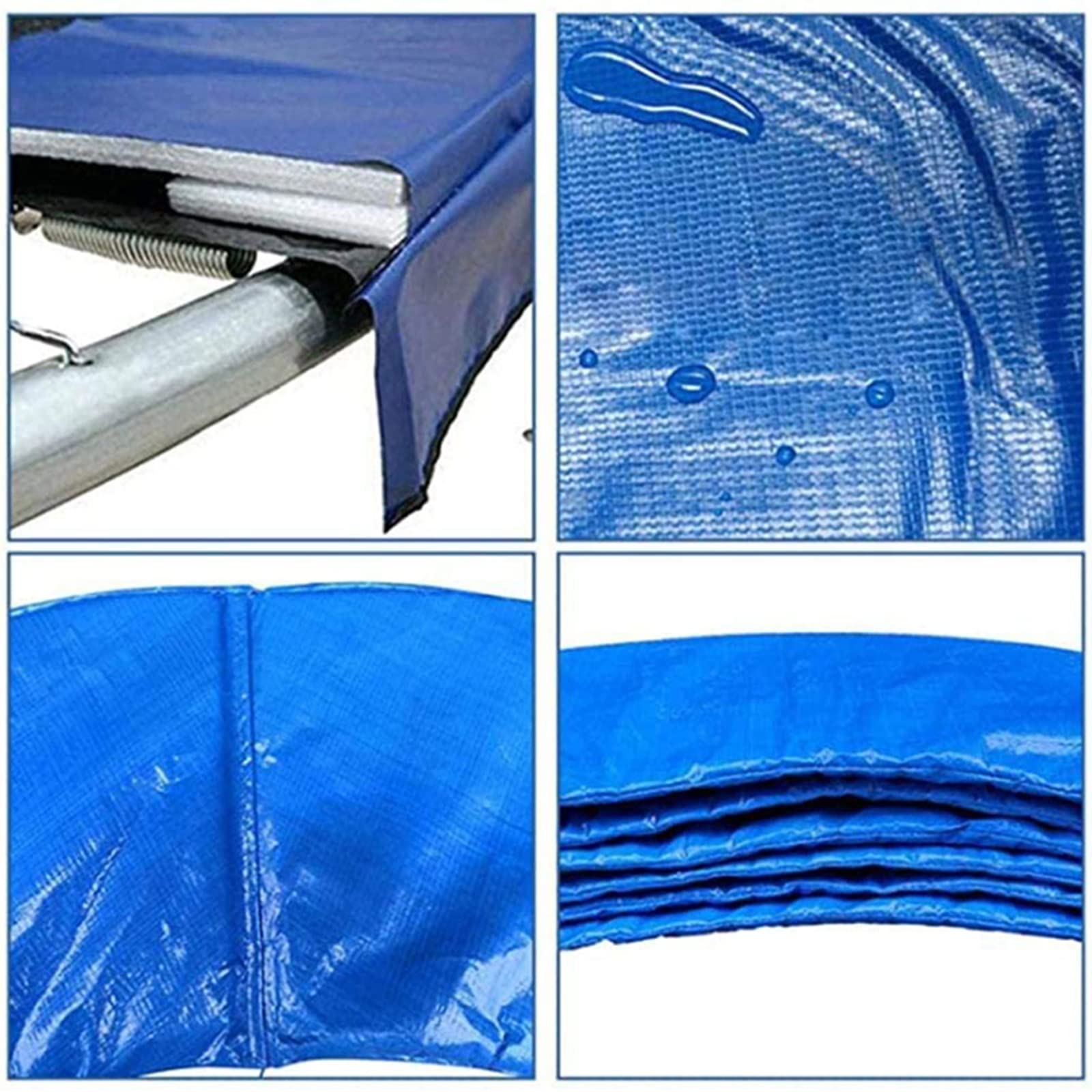 Zapasowa mata bezpieczeństwa do trampoliny do trampolin o długości 1,8 m - 4,9 m, odporna na promieniowanie UV, odporna na rozdarcie, wodoodporna trampolina sprężyny do bezpiecznego skakania