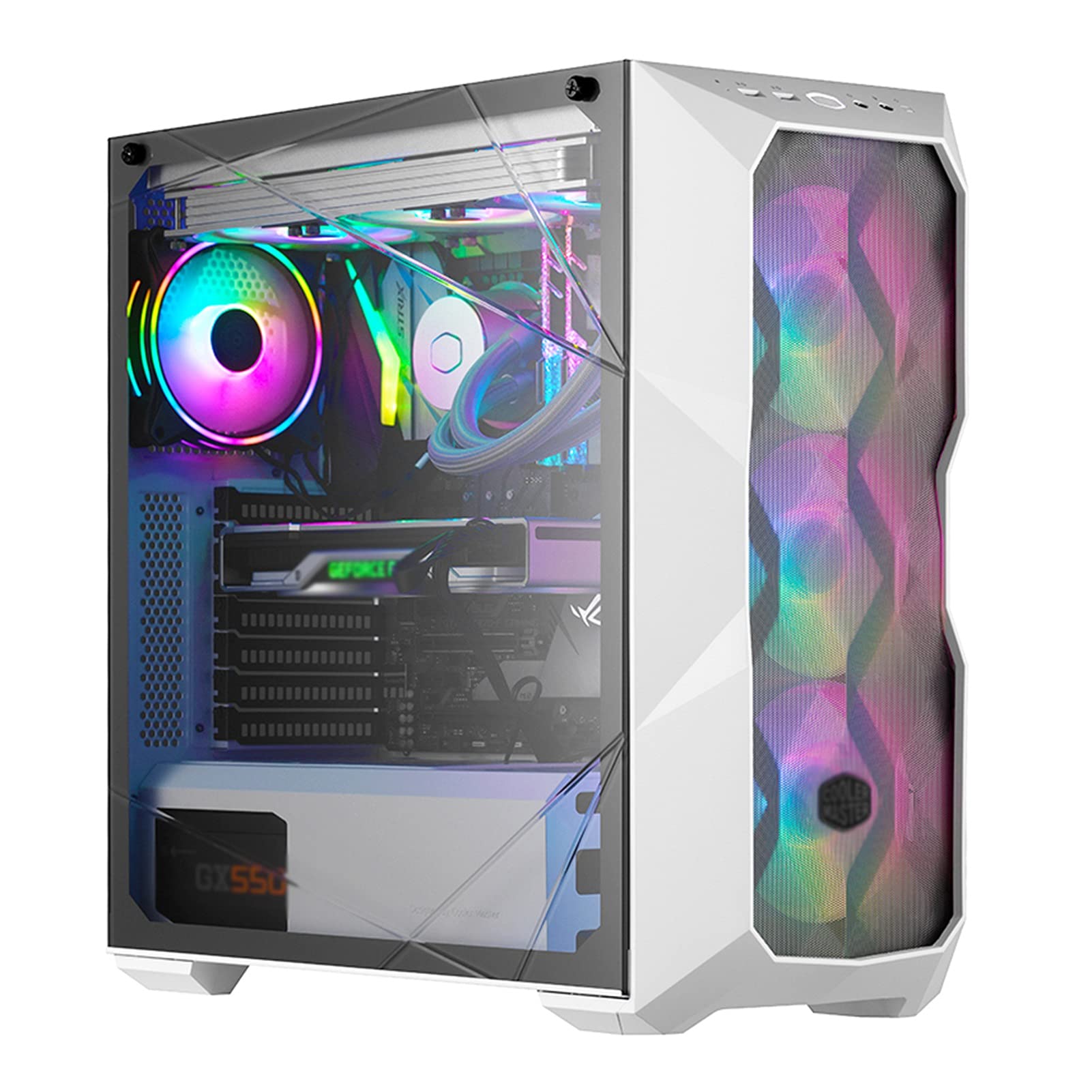 Gra Komputerowa Case, Mini-ITX, Micro-ATX, ATX, SSI CEB, E-ATX Case Gry, 3D Pełna Przezroczysta Panel Boczny, USB3.0 / USB 2.0, Chłodzenie Pomocy Technicznej(A)