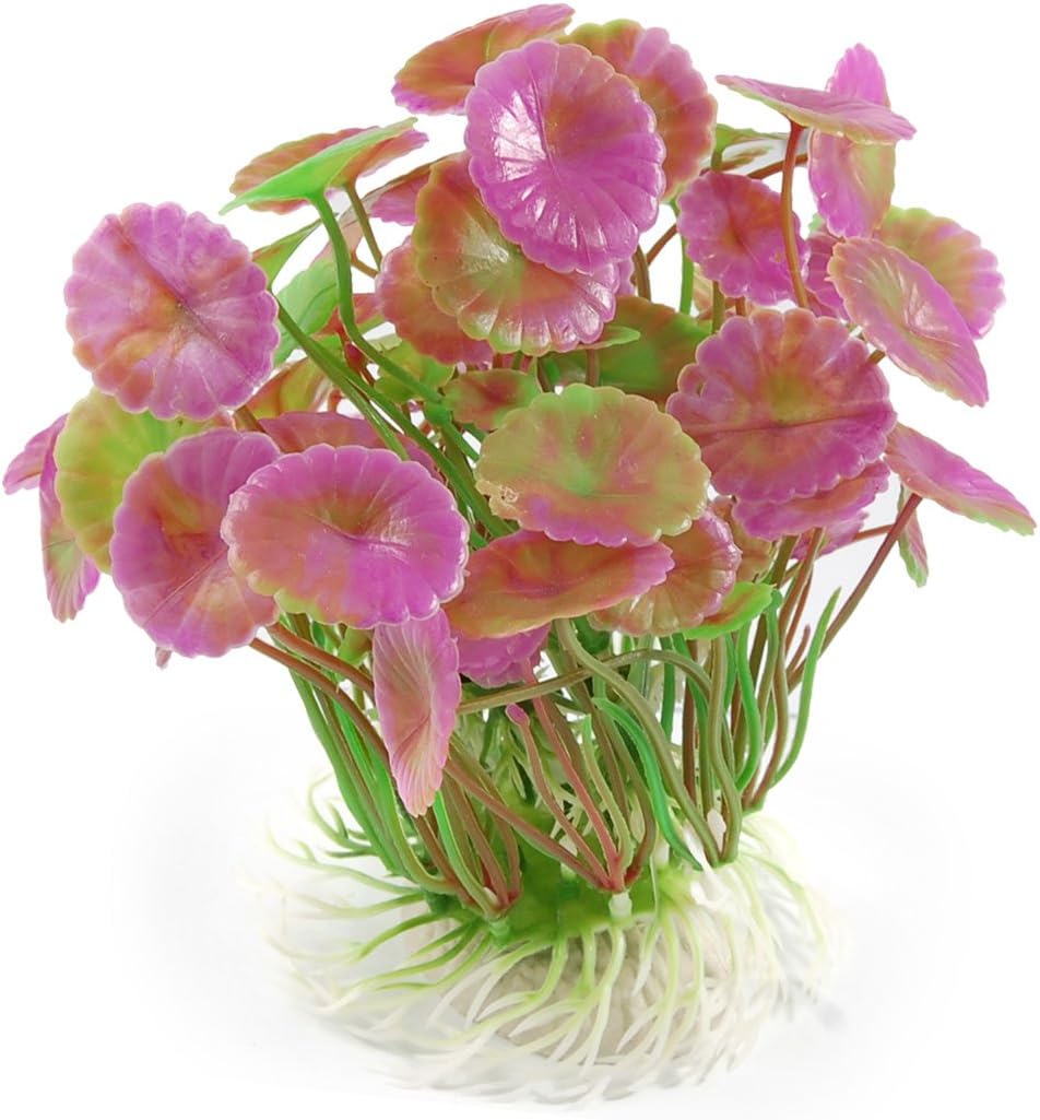 uxcell Manmade Fish Tank Grass/Plant, 5.1-Inch, Purple/Green