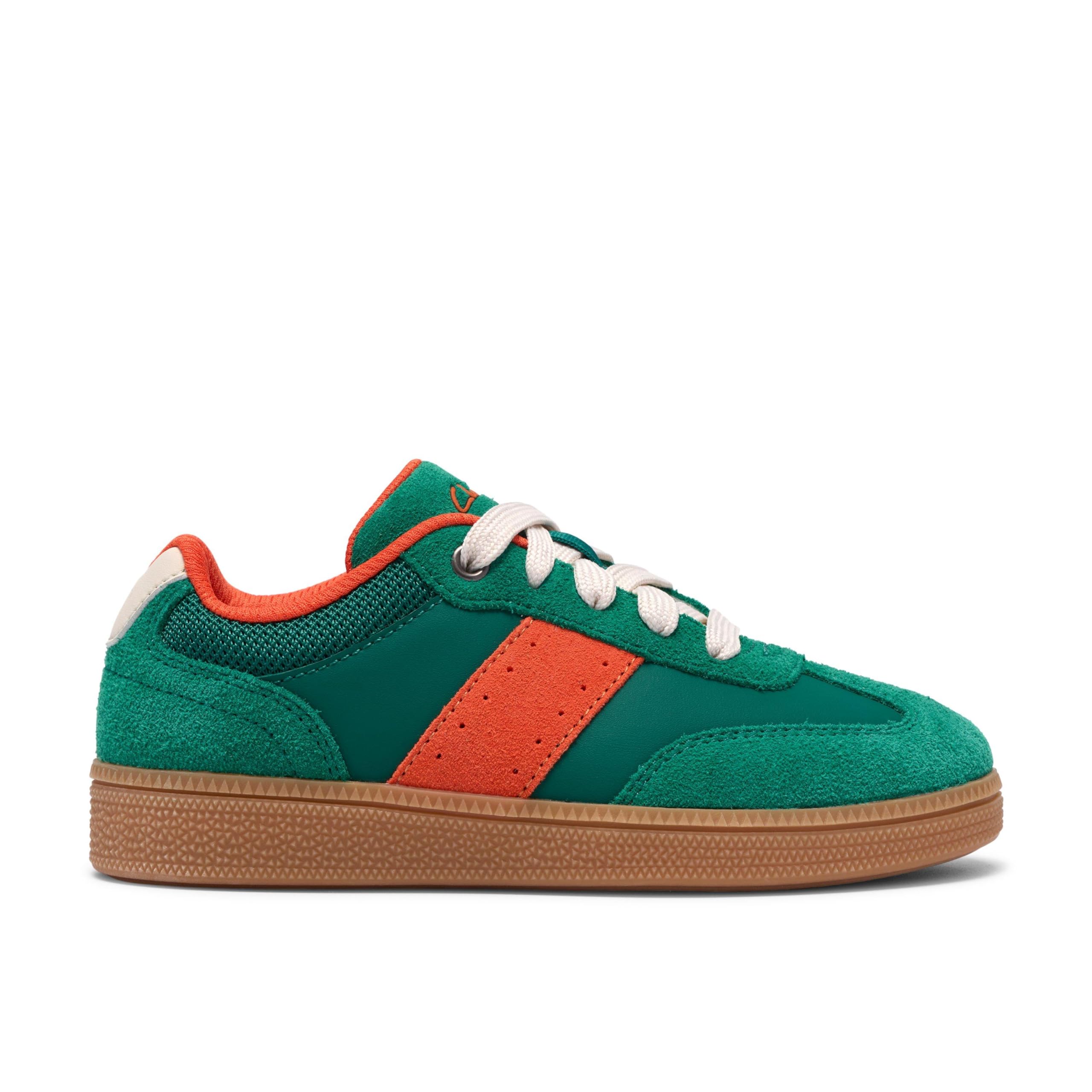 Clarks CypressLace K Childrens Green Combi, 9