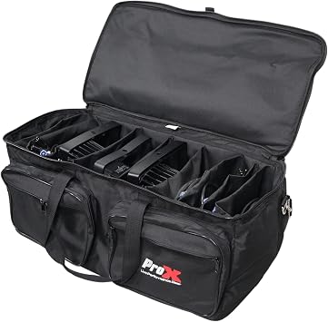 ProX XB-CP46 MANO Large Utility Carry Bag with Dividers for Cables LED Lighting Tools Microphones DJ Accessories Organizer Travel Storage Bag