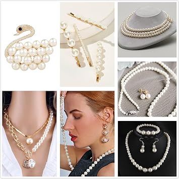 1000Pcs Pearls Beads 4/6/8/10/12MM Ivory Pearls with Box