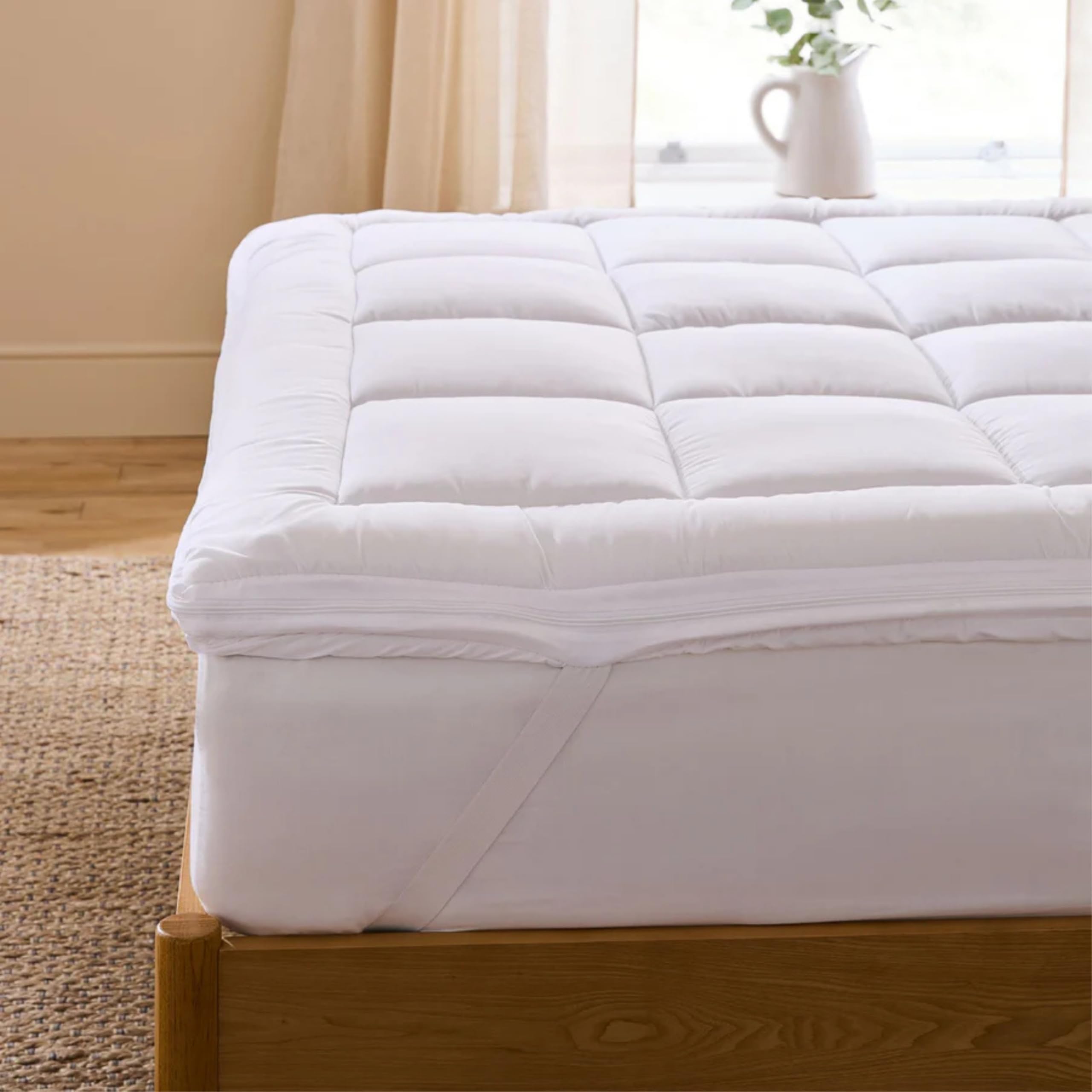The Fine Bedding Company Dual Layer Deep Fill Luxury Mattress Topper
