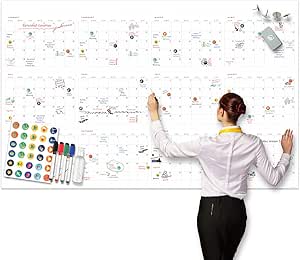 Lushleaf Designs Großer Jahreskalender, gepunktet, 60 x 38 cm 60 inch x 