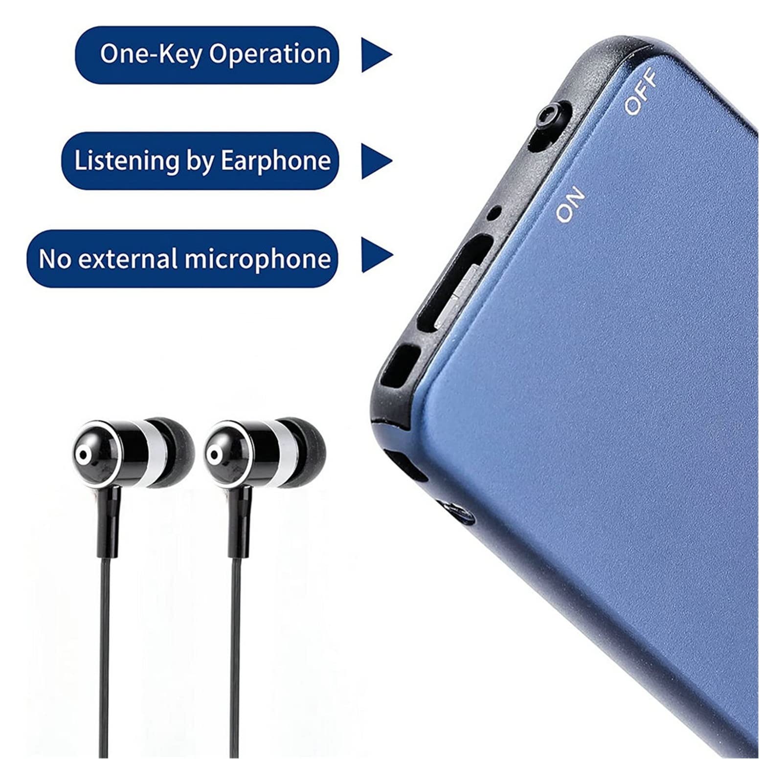 SLEPPGO Digitale Voice Recorder Voice Geactiveerde Recorder voor Lezingen, Meetings, Interviews 8GB Audio Recorder Mini Draagbare Tape Dictafoon met Afspelen, USB, MP3 SLEPPGO Digitale Voice Recorder Voice Geactiveerde Recorder voor Lezingen, Meetings, Interviews 8GB Audio Recorder Mini Draagbare Tape Dictafoon met Afspelen, USB, MP3