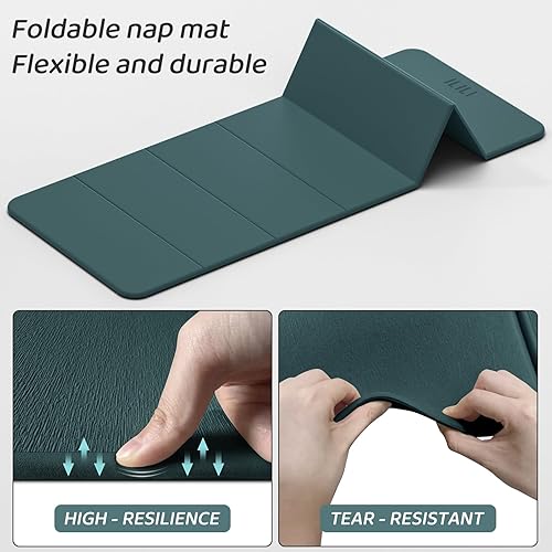 Miniatura 4 de ILILI Foldable Yoga Mat 71 * 24 * 0.3'' - TPE Non-Slip Fitness Mat for HomeWaterproof & Lightweight (2lb) for Home gym, Pilates & Stretching,Fitness