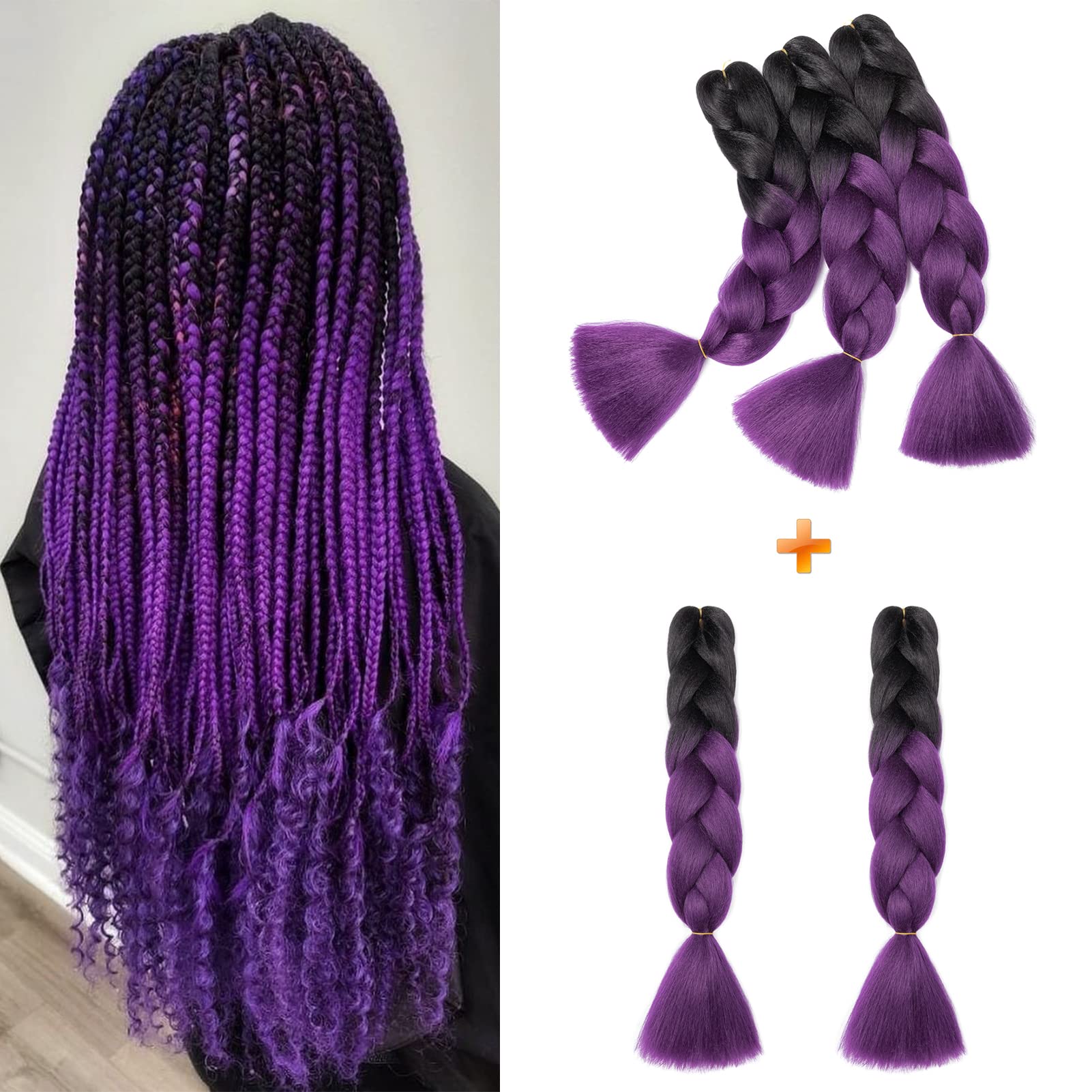 60cm Extensiones de Pelo Trenzas Africanas Castaño Oscuro Extensiones para Trenzas Africanas 1 pcs 100g Kanekalon Pelo para Trenzas Africanas Sintetico Extensiones de Trenzado Cabello Braiding — view 36